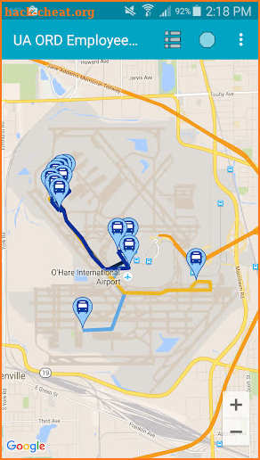 UA ORD Employee Bus screenshot