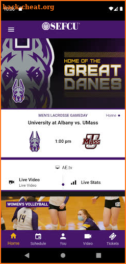 UAlbanySports screenshot