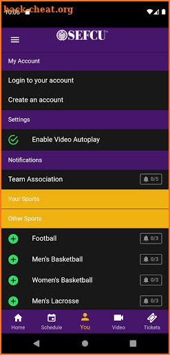 UAlbanySports screenshot