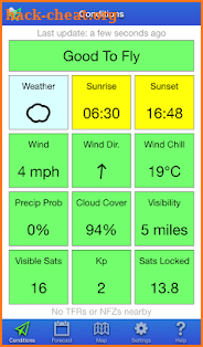 UAV Forecast for DJI Quadcopter & UAV Drone Pilots screenshot