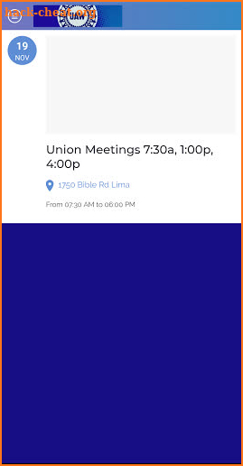 UAW Local 1219 screenshot