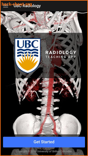 UBC Radiology screenshot