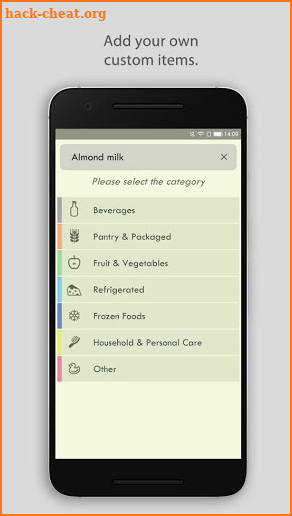 überliste - shopping list screenshot