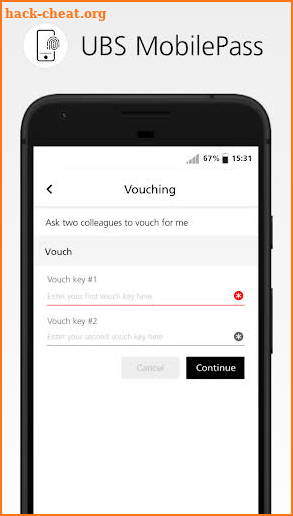 UBS MobilePass screenshot