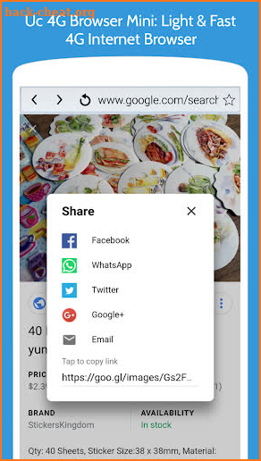 Uc 4G Browser Mini: Turbo & Fast - Speed Internet screenshot