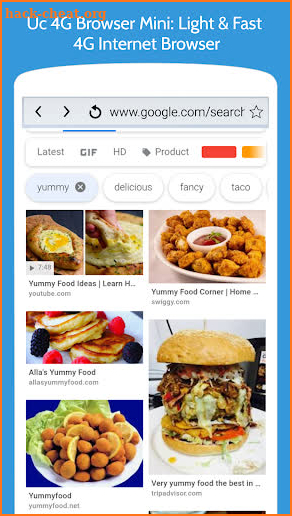 Uc 4G Browser Mini: Turbo & Fast - Speed Internet screenshot