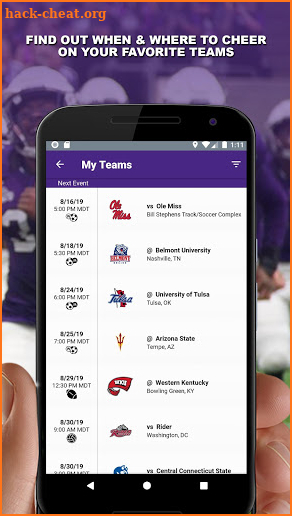 UCA Athletics screenshot