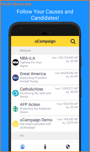 uCampaign screenshot