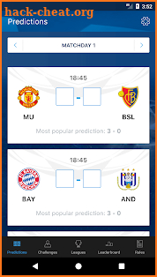 UCL Predictor screenshot