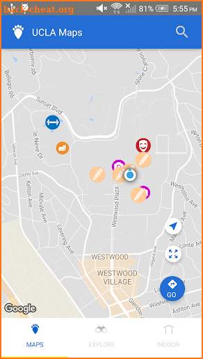 UCLA Maps screenshot