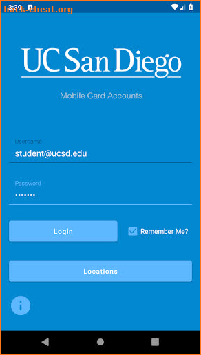 UCSD Card screenshot