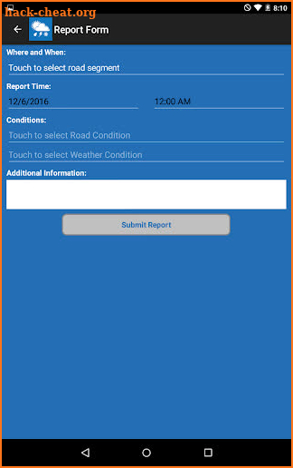 UDOT Citizen Reports screenshot