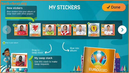 UEFA EURO 2020 Panini Virtual Sticker Album screenshot