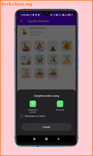 Ugadi Stickers for WhatsApp and Signal screenshot