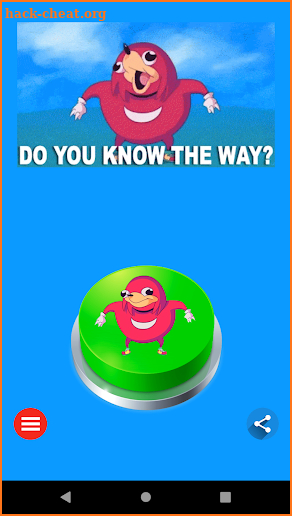 Ugandan Knuckles Button Meme screenshot