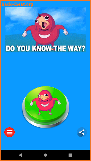 Ugandan Knuckles Button Meme screenshot