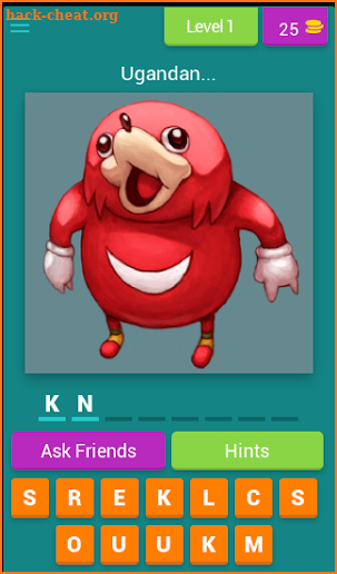 Ugandan Knuckles Quiz screenshot