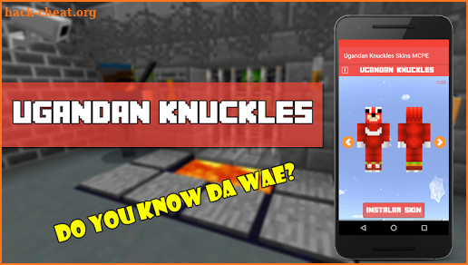 Ugandan Knuckles Skins MCPE screenshot