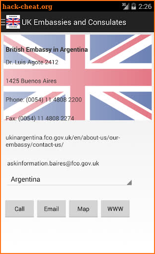 UK Embassies & Consulates screenshot