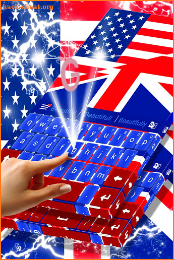 UK Flag Keyboard Theme screenshot