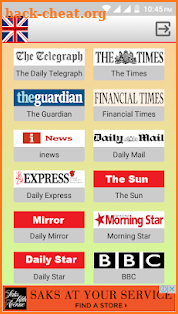 UK Newspapers screenshot