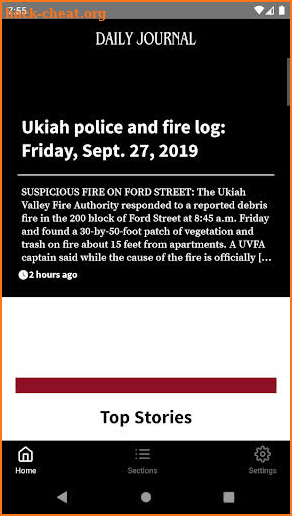 Ukiah Daily Journal screenshot