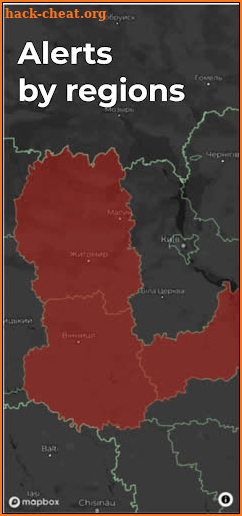 Ukraine Air Raid Map screenshot