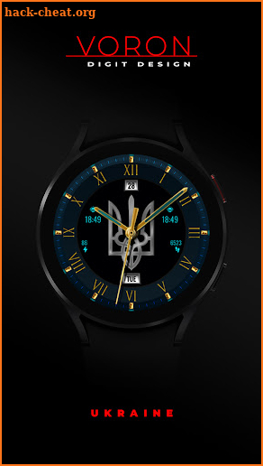 Ukraine Analog Watch Face screenshot