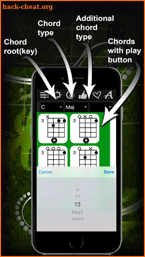 Ukulele Chords Compass screenshot