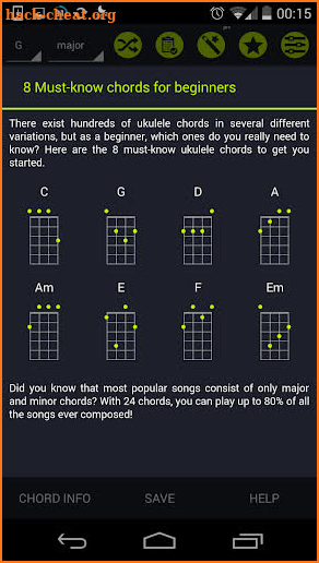 Ukulele Chords Pocket - Free Chord charts screenshot