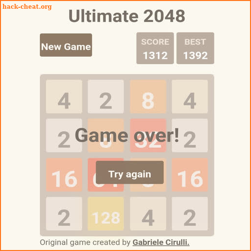 Ultimate 2048 screenshot