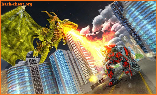 Ultimate Dragon Robot Transform Battle War Game screenshot