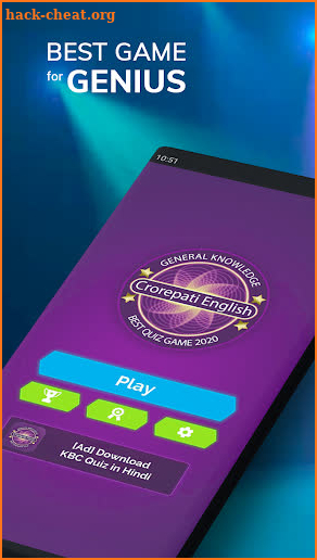 Ultimate KBC 2020 - Crorepati Quiz Hindi & English screenshot