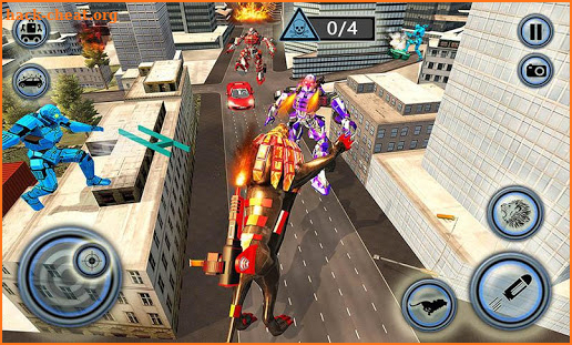 Ultimate Wild Lion Robot: Car Robot Transform Game screenshot