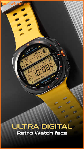 ULTRA Digital Retro watch face screenshot