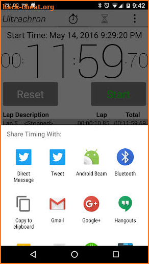 Ultrachron Stopwatch & Timer screenshot