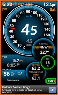 Ulysse Speedometer screenshot