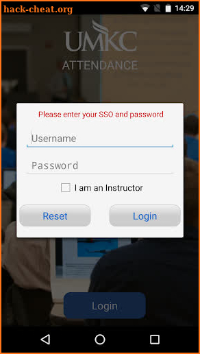 UMKC Attendance App screenshot