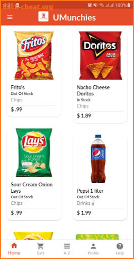 UMunchies - Snack Food Delivery screenshot