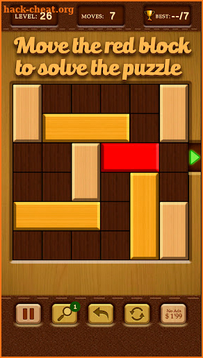 Unblock Red Wood Puzzle screenshot