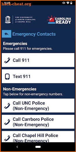 UNC Carolina Ready Safety screenshot