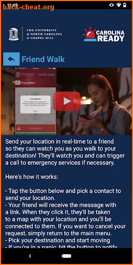 UNC Carolina Ready Safety screenshot
