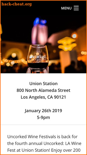 Uncorked LA Wine Festival 2019 screenshot