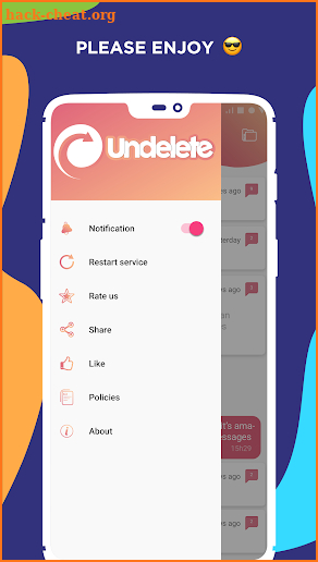 Undelete - Recover deleted messages on WhatsApp screenshot