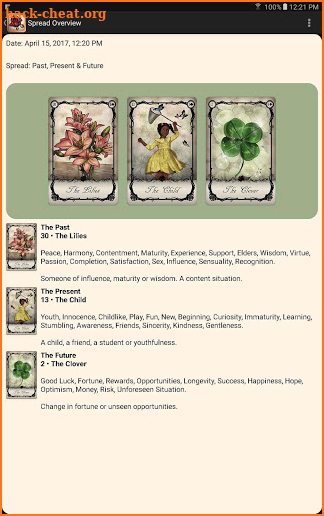 Under the Roses Lenormand screenshot