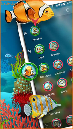 Under Water Life Launcher Theme screenshot