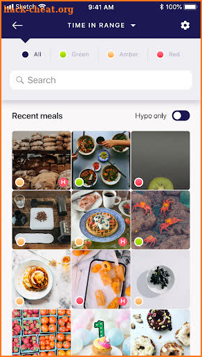 Undermyfork: Diabetes app screenshot