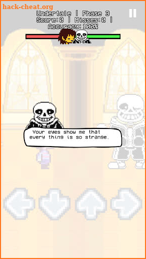 Undertale but FNF gameplay screenshot