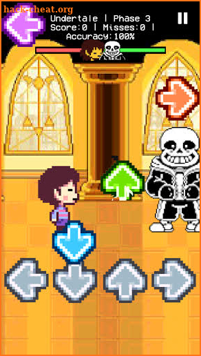 Undertale but FNF gameplay screenshot