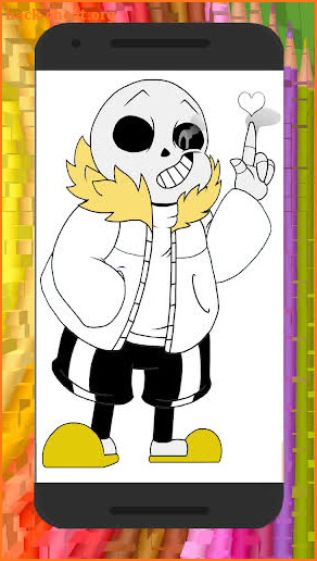 Undertale coloring book screenshot